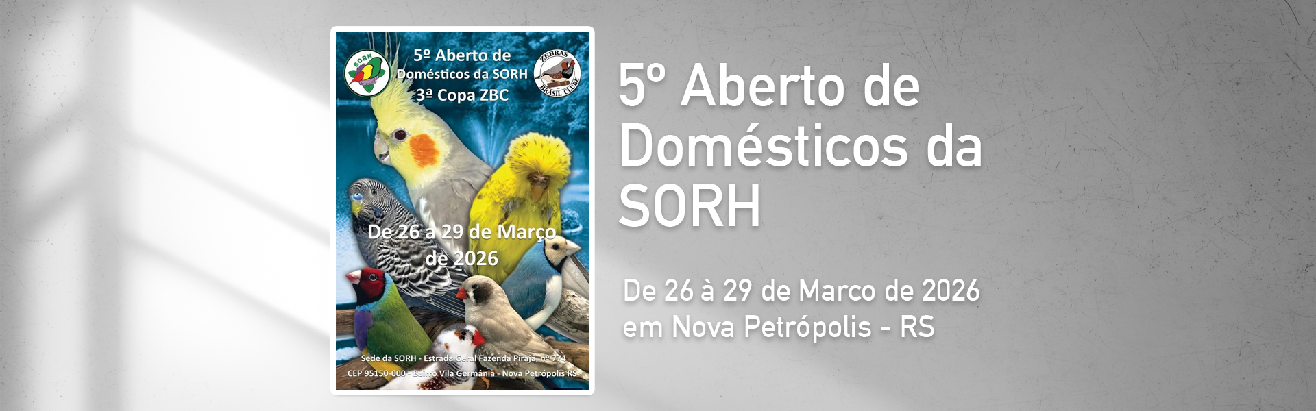 5º Aberto de domésticos da SORH